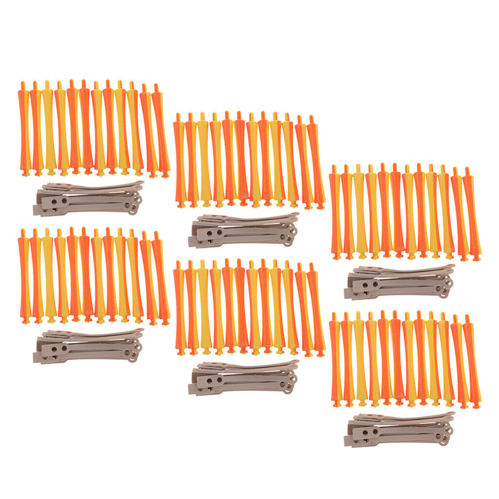 72pcs Perm Curling Rod Curlers Rollers Wave Hair Perming Long Hair Tools