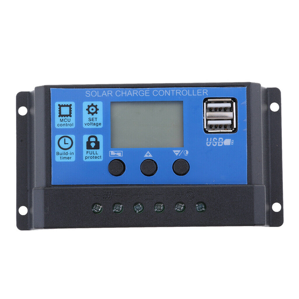 10A PWM Solar Battery Panel Charger Controller Regulator with LCD