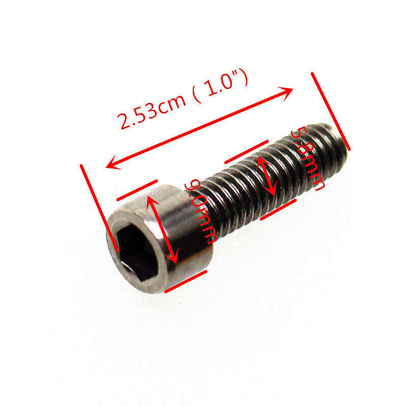 M6 100pcs Copper Fairing Body Top Hexagon Inner Hexangular Bolts Screw Universal