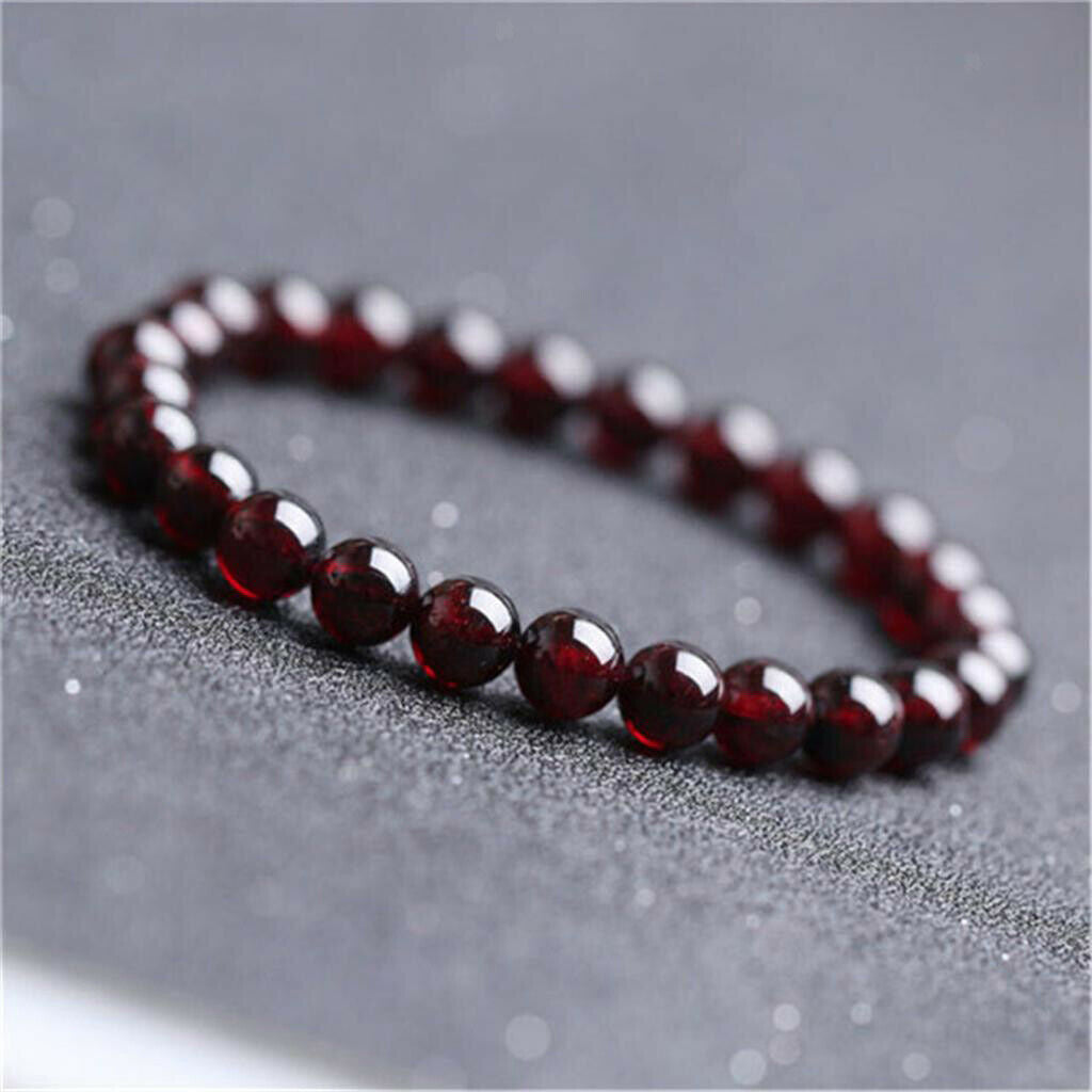 Charming Natural Bracelet Garnet Bracelet Women Birthday Gift As Described