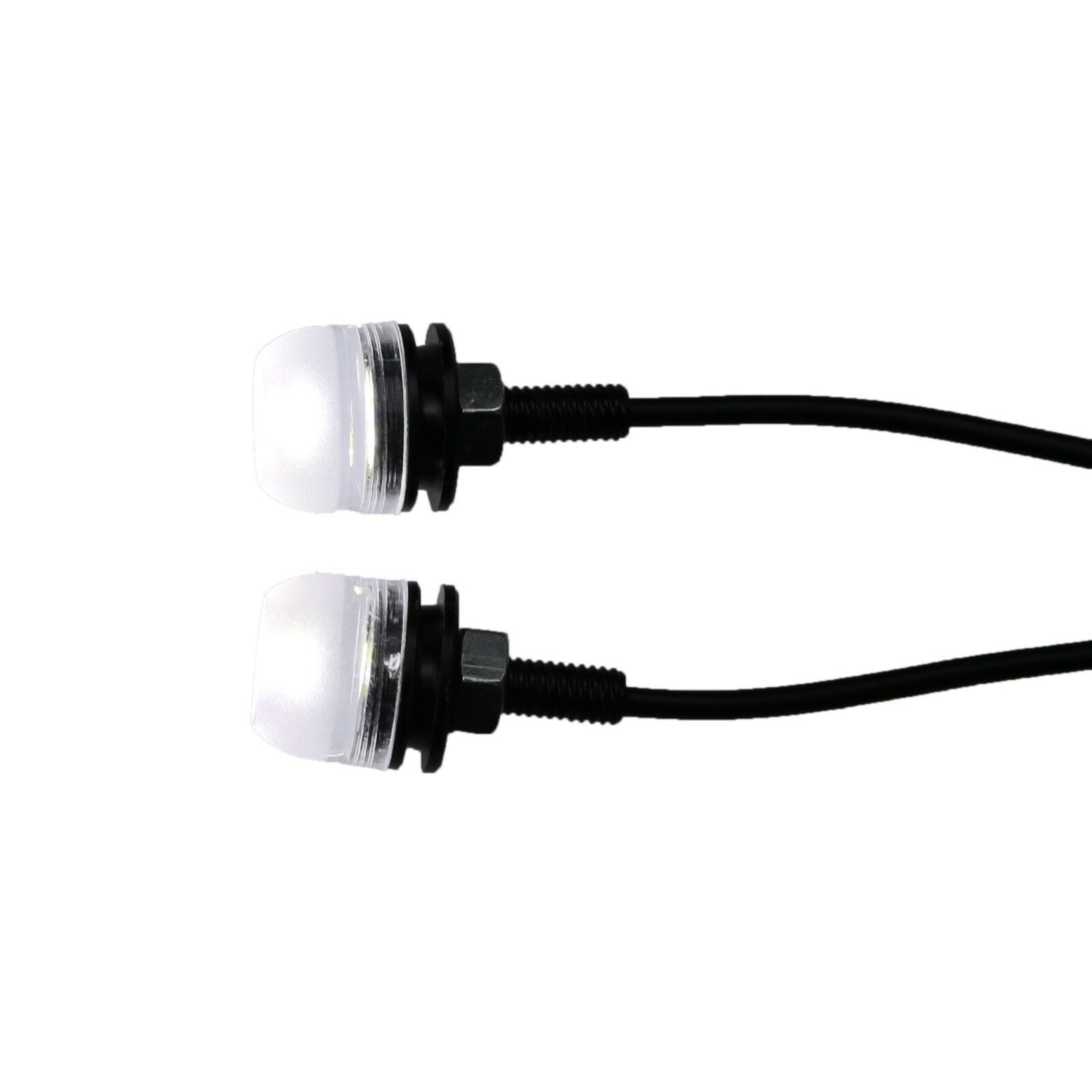 Clear LED License Plate Light Motorcycle Car Cruiser Scooter ATV Dirt Bike CB