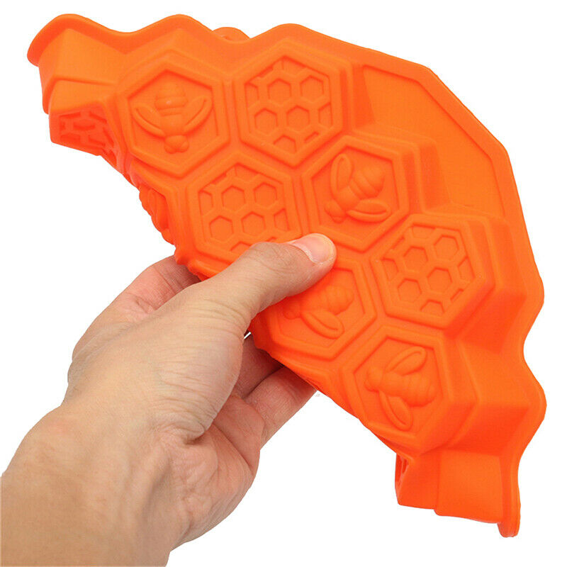 19 Cell Silicone Bee Honeycomb Cake decor Chocolate Soap Candle Bakeware M JBDA