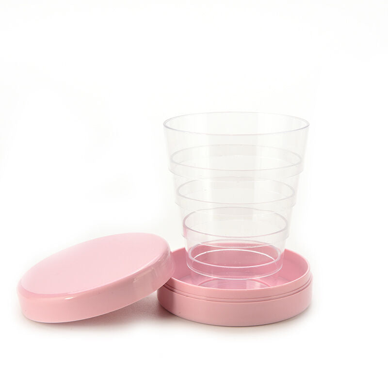 Plastic Folding Cup Telescopic Collapsible Outdoor Travel Camping new.A JfJCBDA
