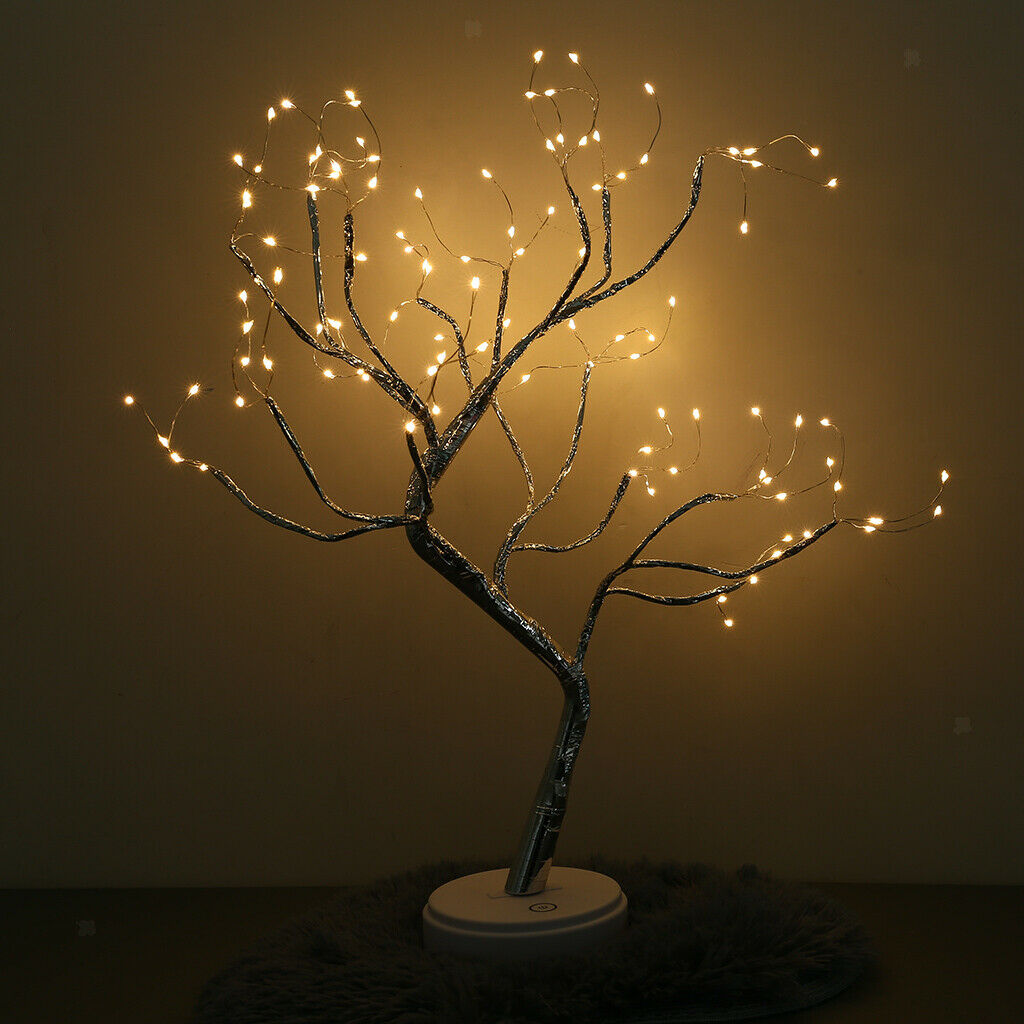 Decorative Tabletop Tree Light LED Night Light for Home Decor Warm White
