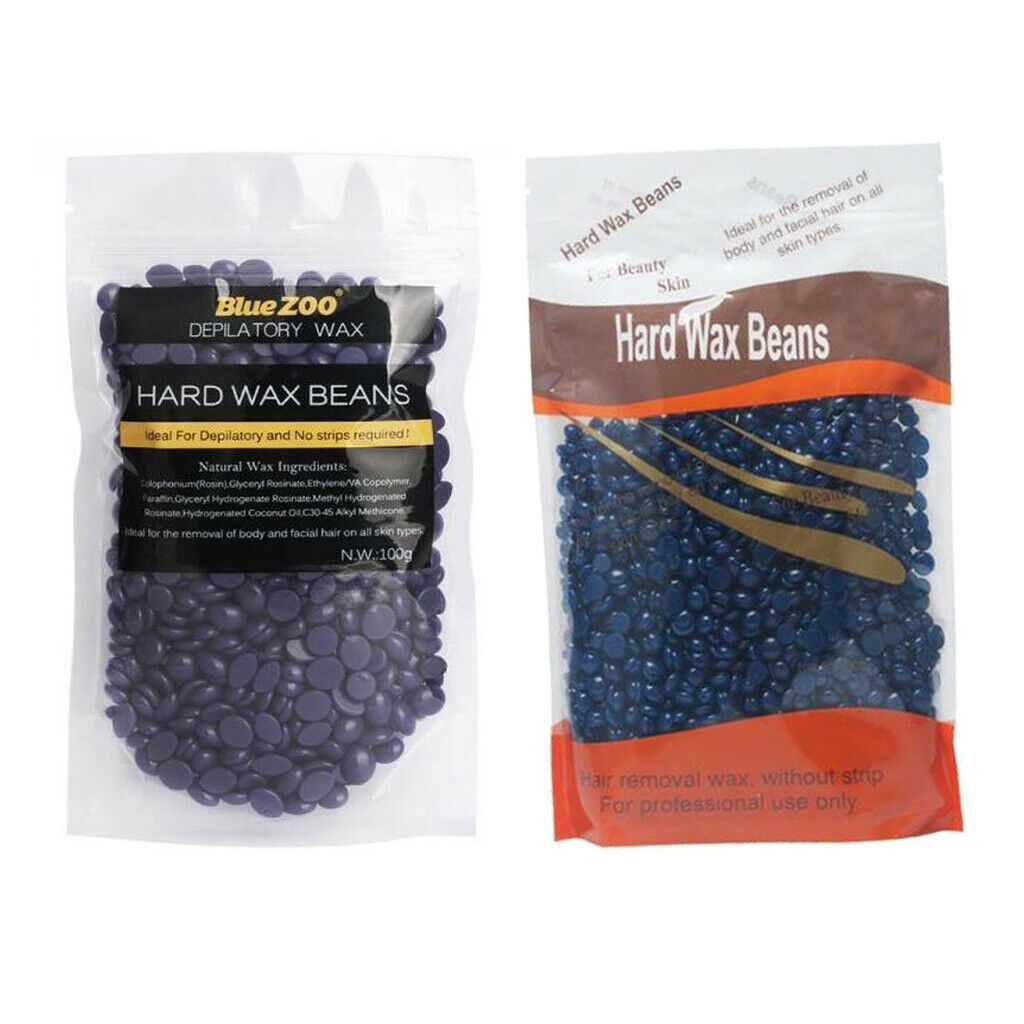 400g Hard Hot Wax Beans Hair Removal Bikini Depilatory No Strip Pellet Beads