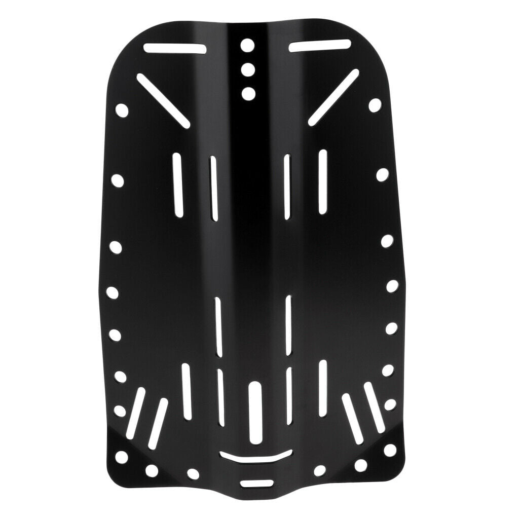 Black Diving Backplate Pad Unit for Scuba Diving Diver BCD Harness System