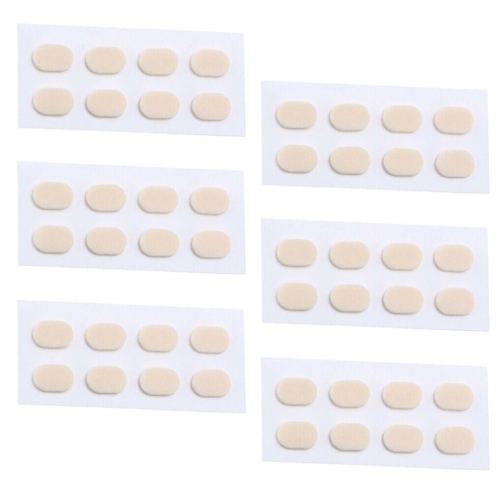 24 Pair Anti-slip Soft Nose Pads Stick On for Eyeglasses Glasses Skin 1.0mm