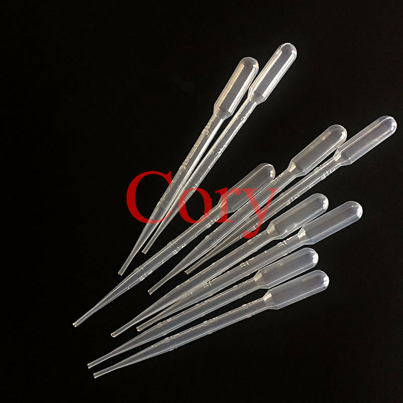 100pcs Graduated Transfer Pipettes / Droppers 5ML plastic Disposable Non-sterile