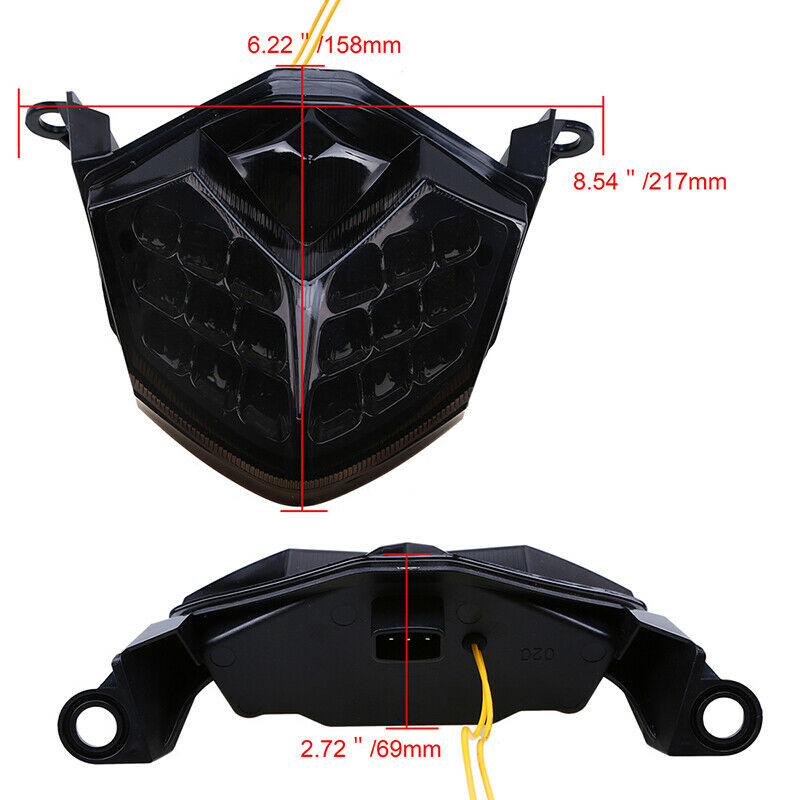 Motorcycle Rear LED Integrated Taillight ForÂ KawasakiÂ Z750 Z1000 NINJA ZX-6R/10R
