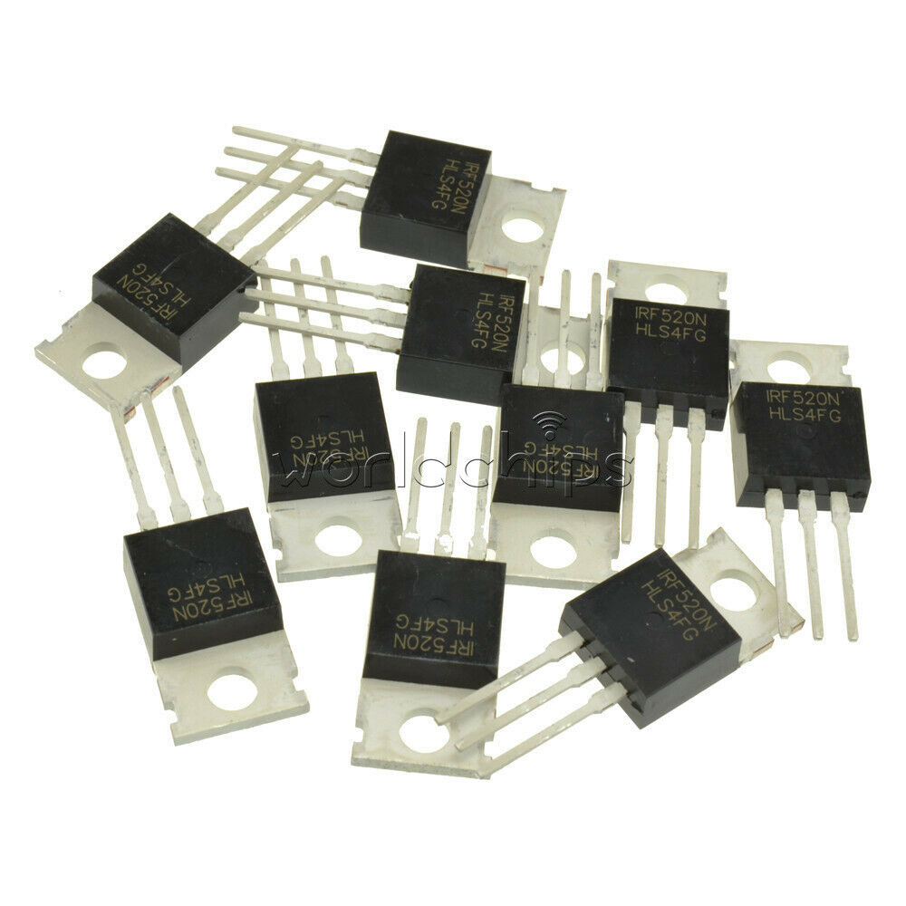 20PCS Lot IRF520 IRF520N TO-220 N-Channel IR Power MOSFET