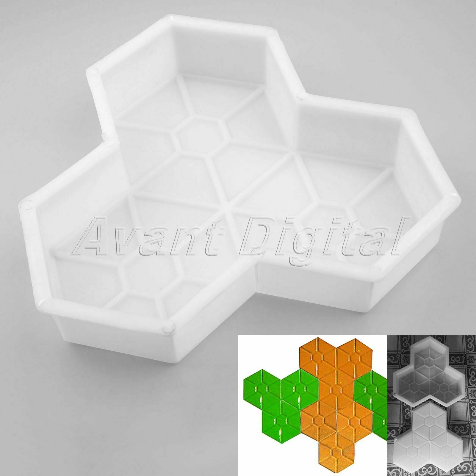 1pc Maple Leaf Shape Garden Path Concrete Brick Mold Paving Pavement Maker Mould