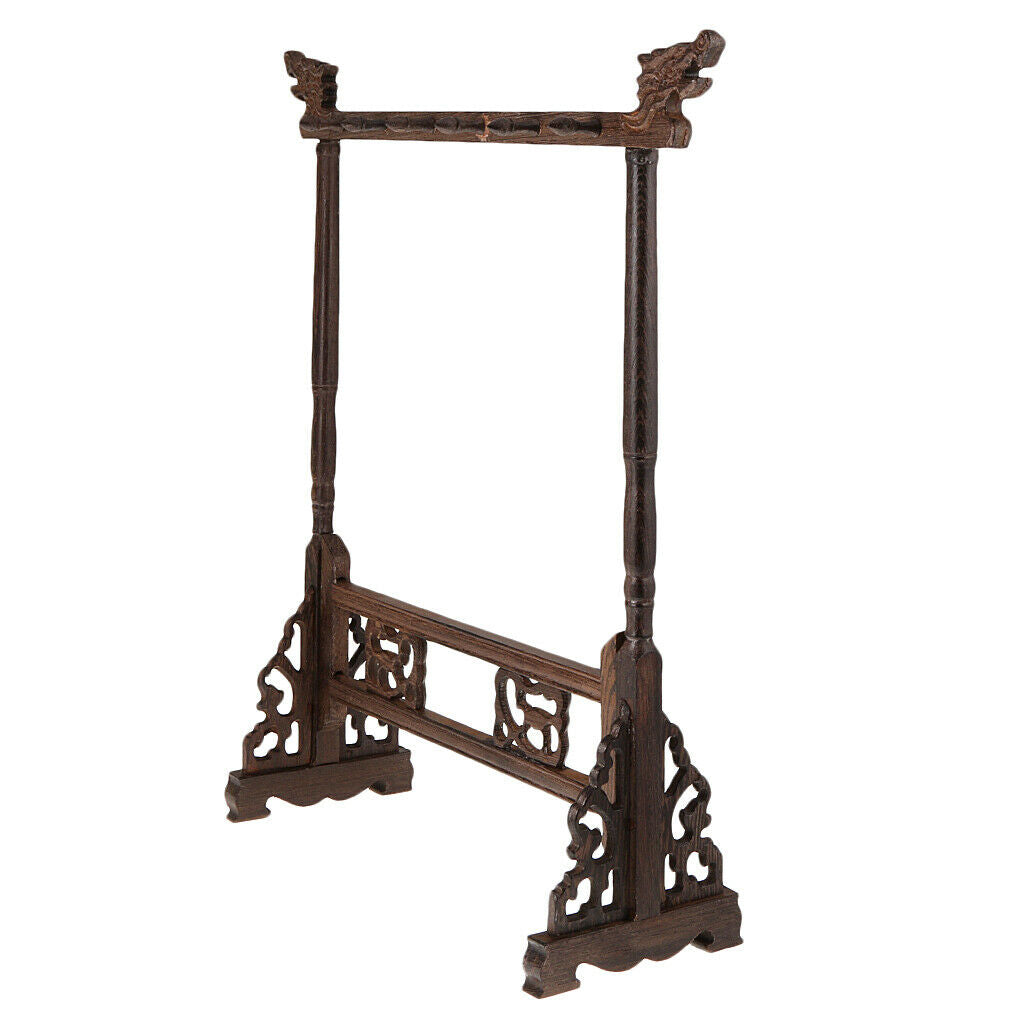 Carved Calligraphy Painting Writing Brush Pen Storage Rack Holder Hanger
