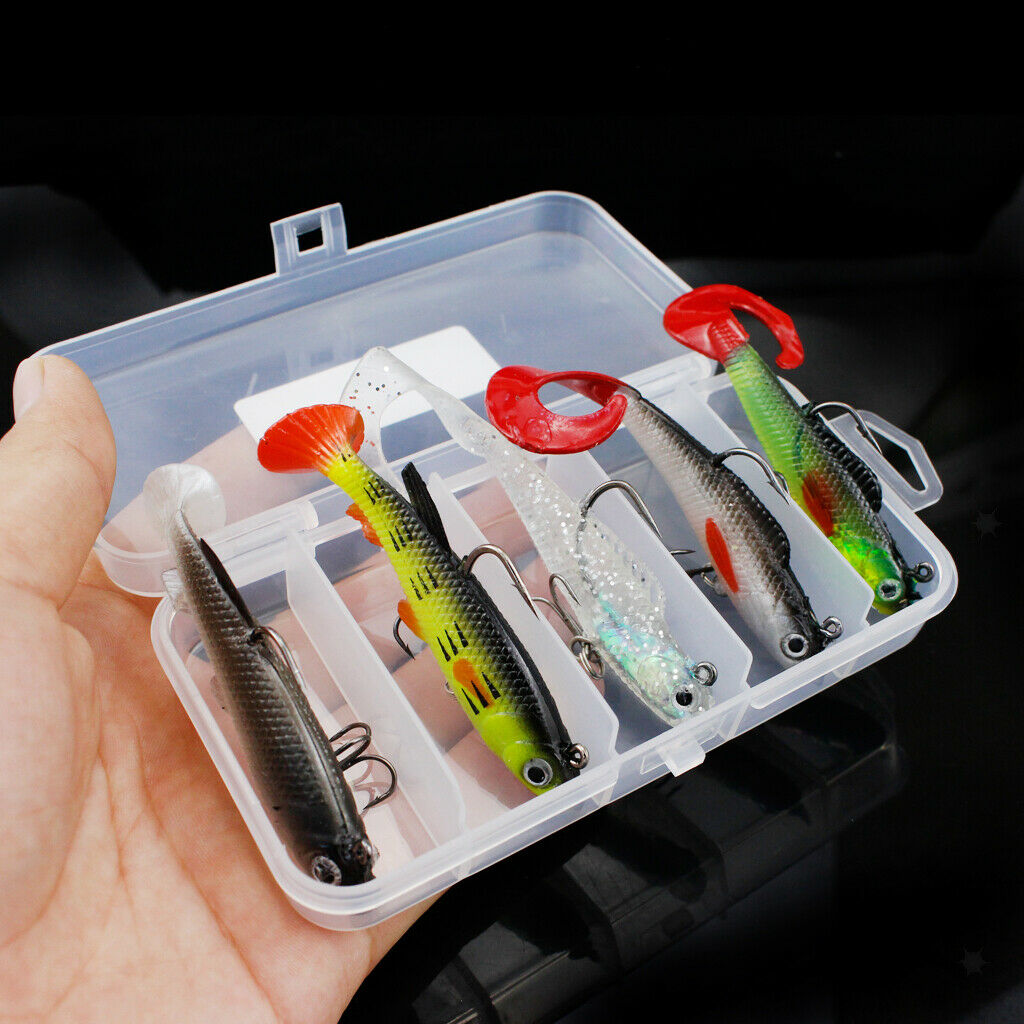 Lots 5 Fishing Lures Artificial Topwater Floating Baits Freshwater Saltwater