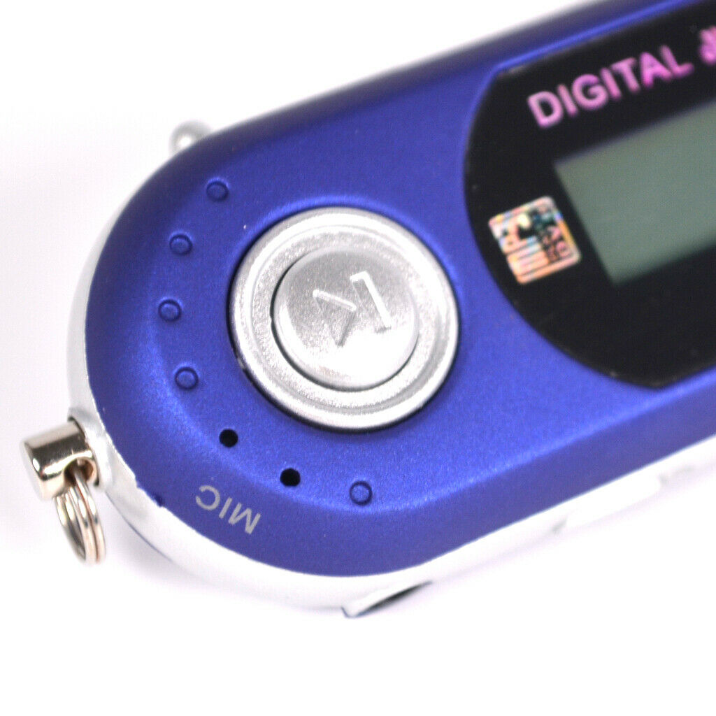 USB 2.0 MP3 MP4 Media Music Rideo Player with FM Radio 8 GB Blue