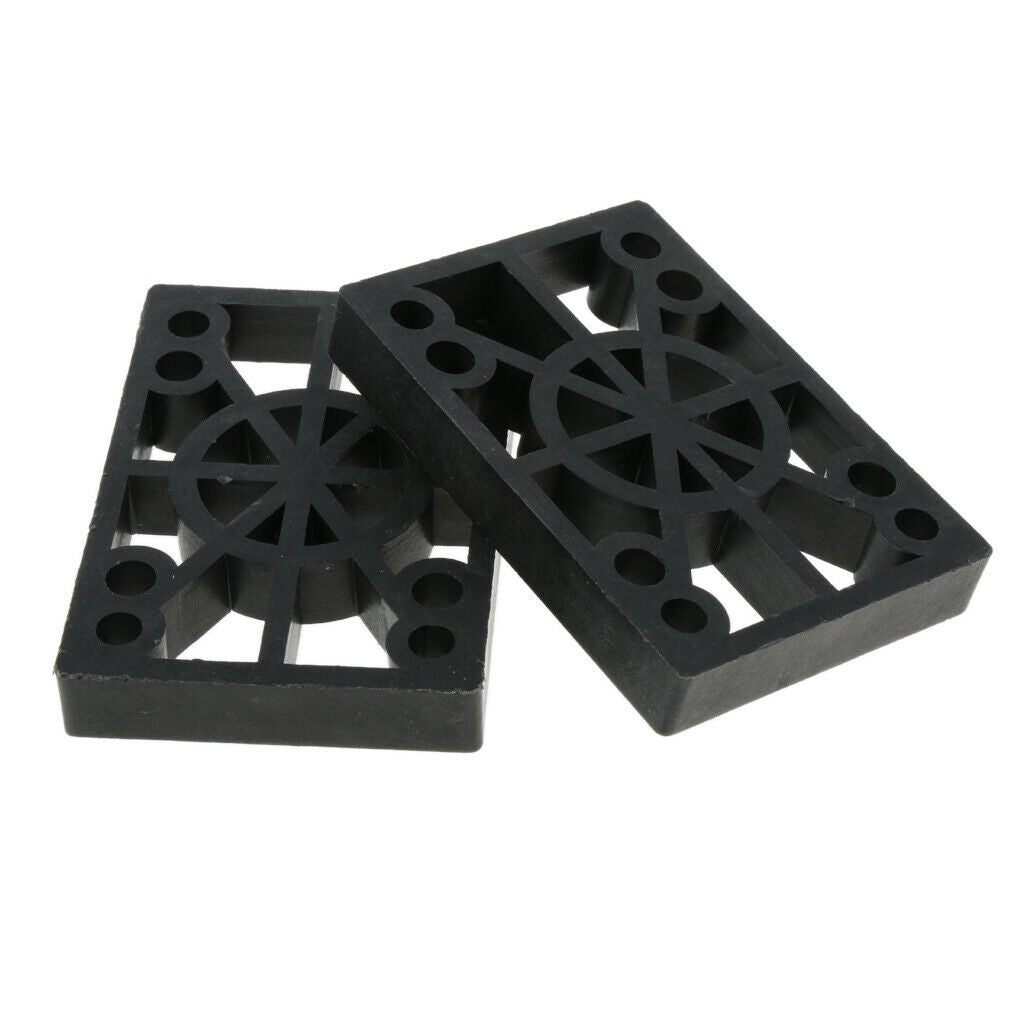 10X 2 Pcs Skateboard Riser Pads Longboard Rise Pads, Soft Longboard Shockpads,