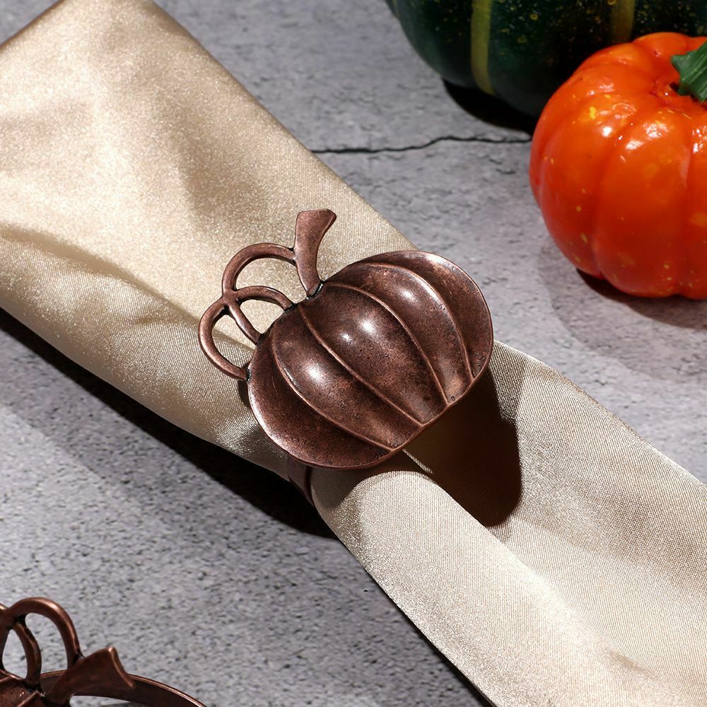 Bronze Weddings Napkin Holders Dinner Tables Rings Pumpkin Napkin Ring Fall