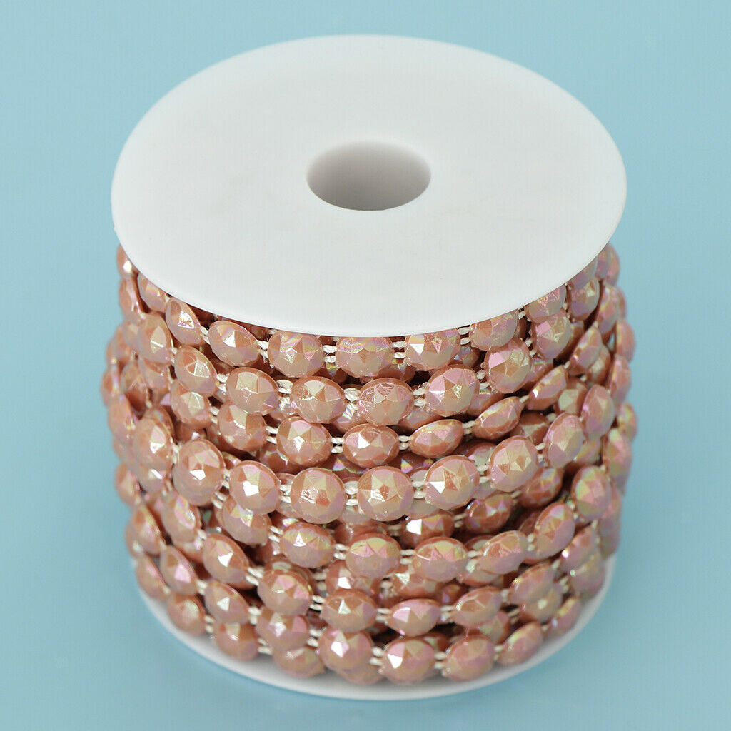 10 mm Half Round Bead Garland Spool Beads Craft Wedding Decor Coffee