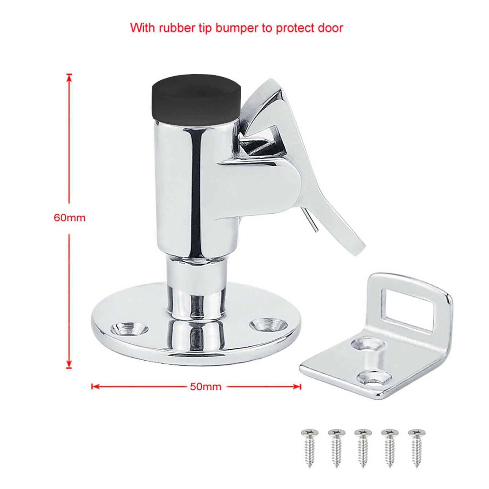 50mm 304 Stainless Steel Door Stop Hook Marine Door Yacht Marine Accessory