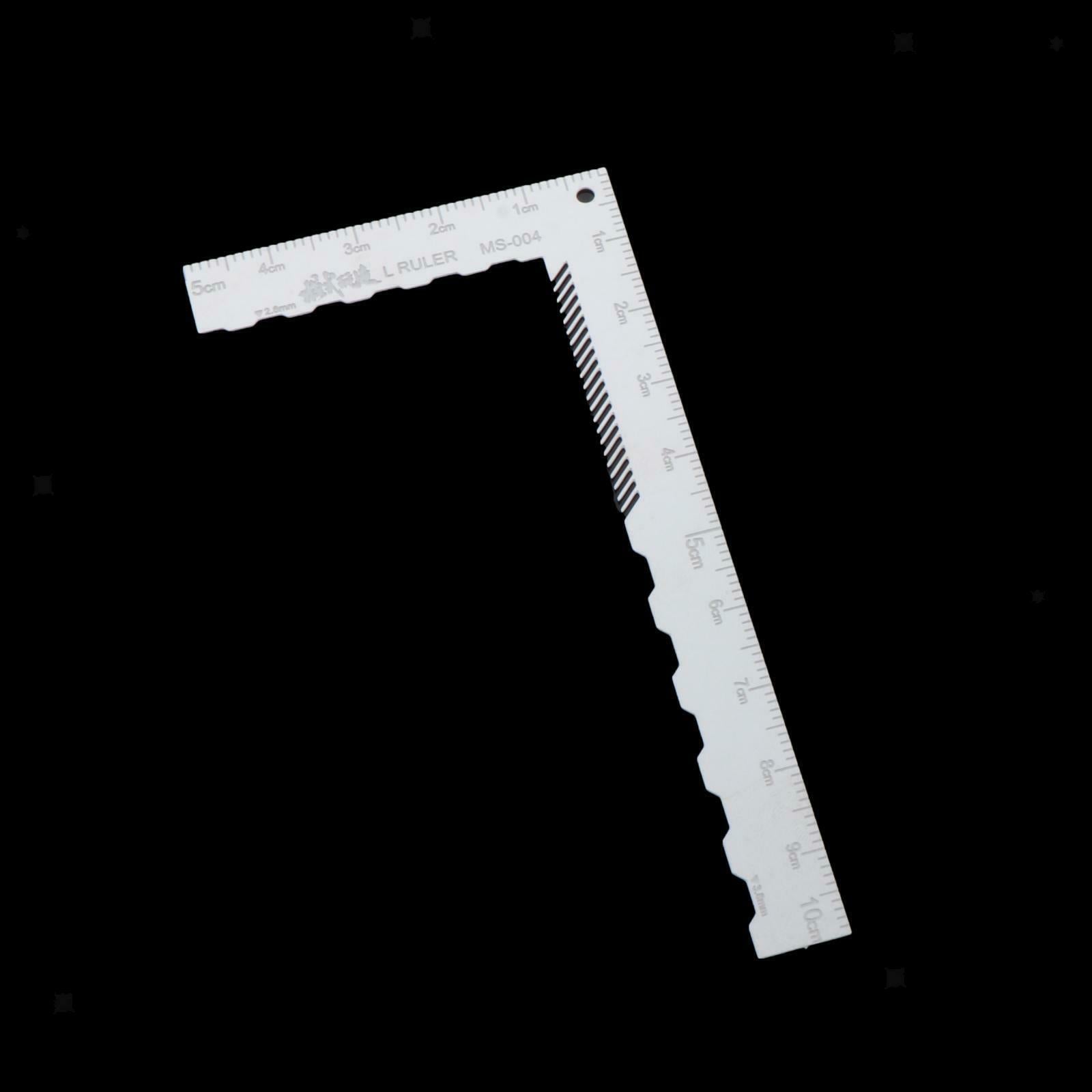 Stainless Steel 90 Degree L Shape Ruler Right Angle Ruler Engineer Utensil