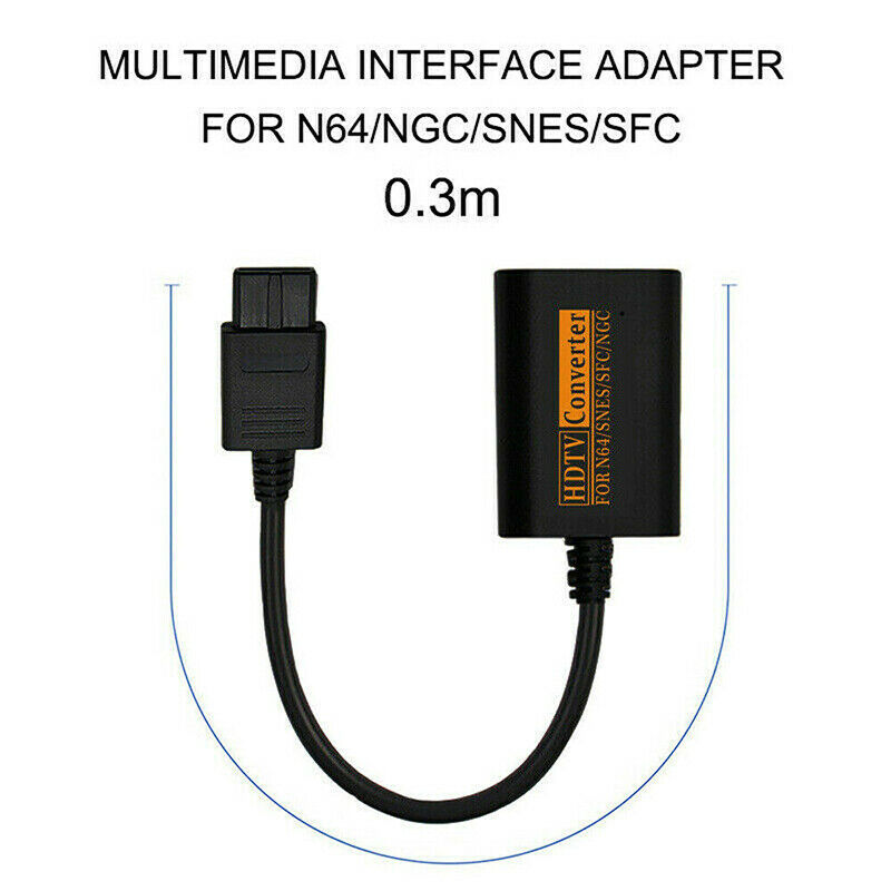 HDMI HD Converter Adapter Cable For Nintendo 64/SNES/NGC/SFC Gamecube Console