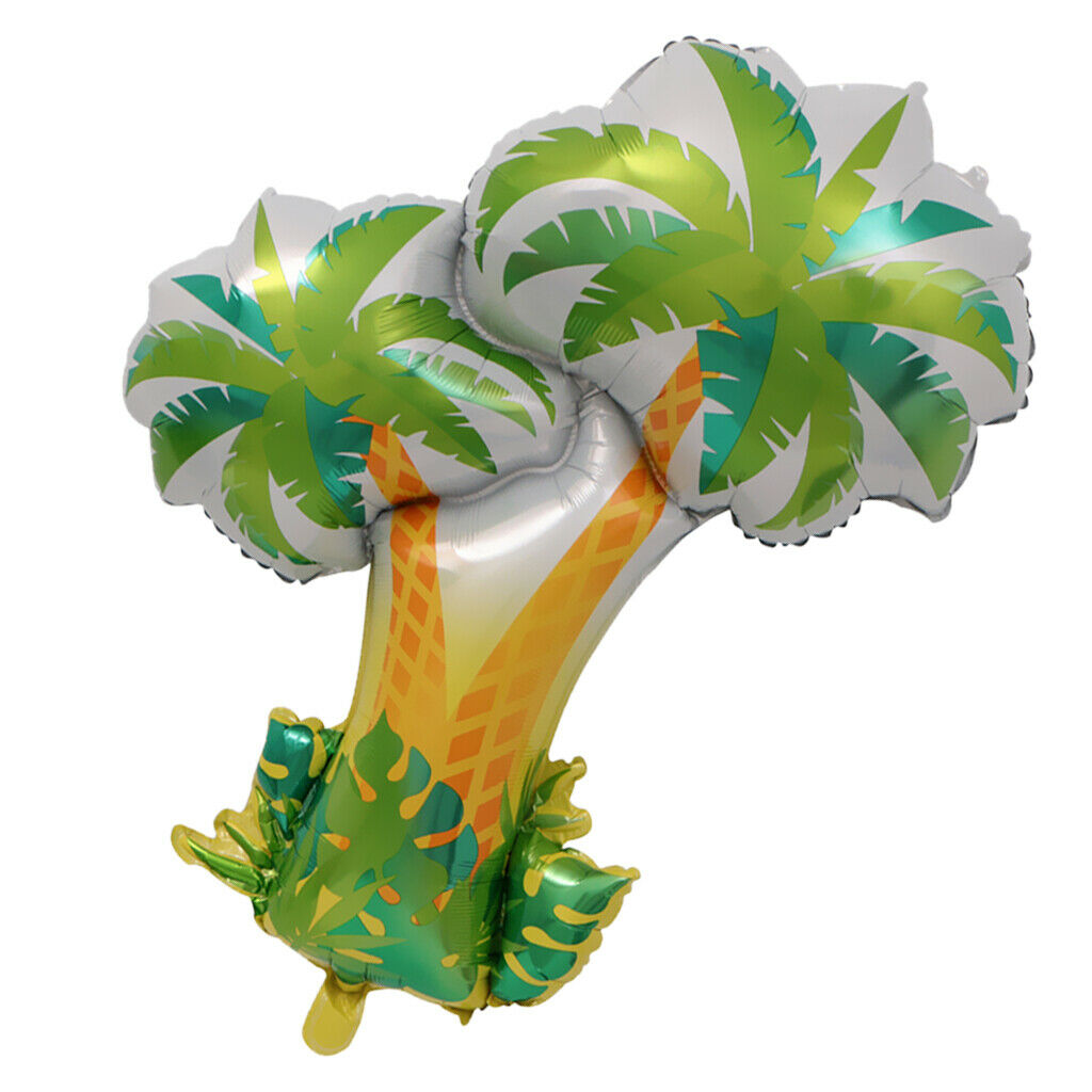 Palm Tree Balloon Aluminum Foil Balloon Hawaiian Tropical Summer Scene for