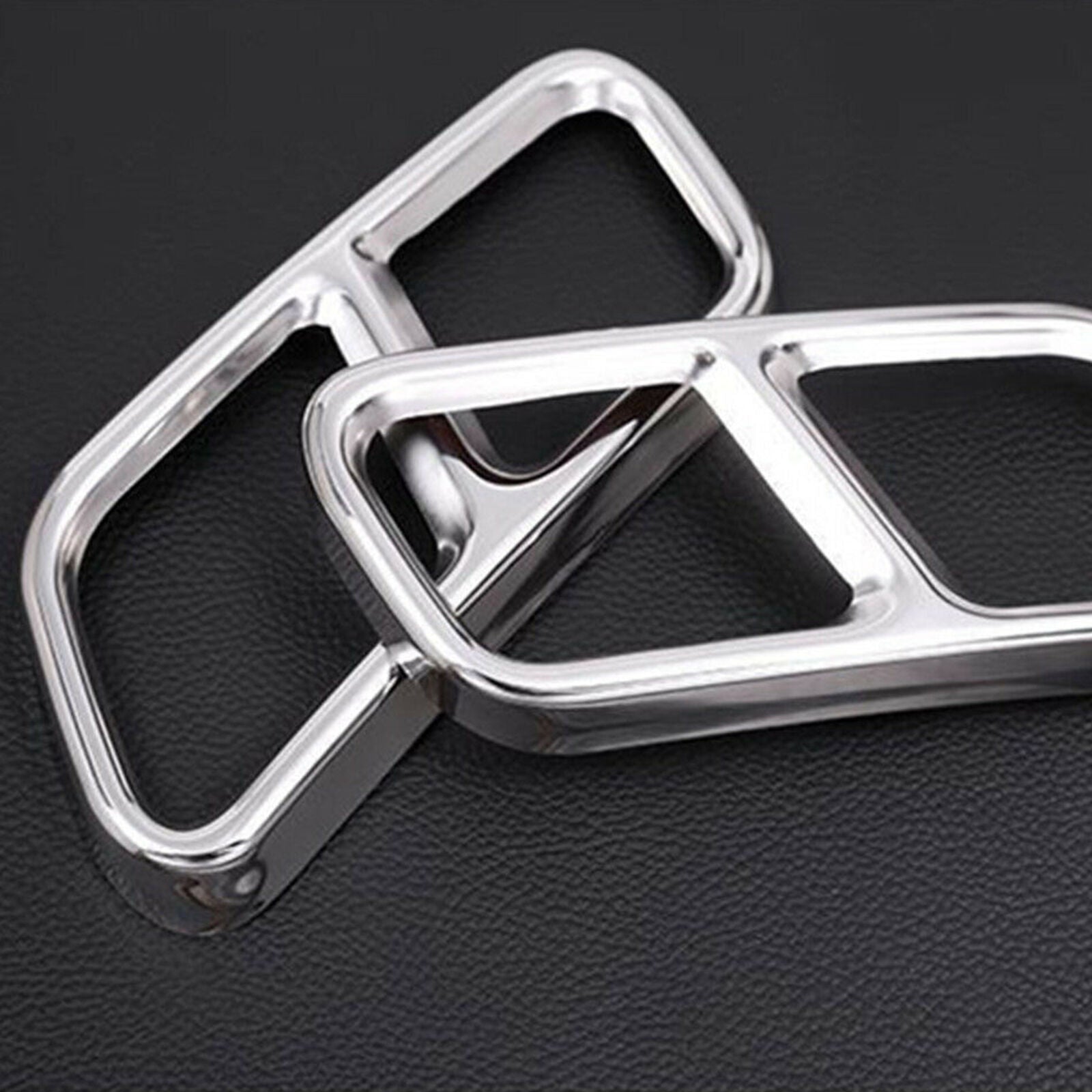 Dual Exhaust Pipe Muffler Tip Cover Trim fit for Mercedes Benz S Class W221 W222