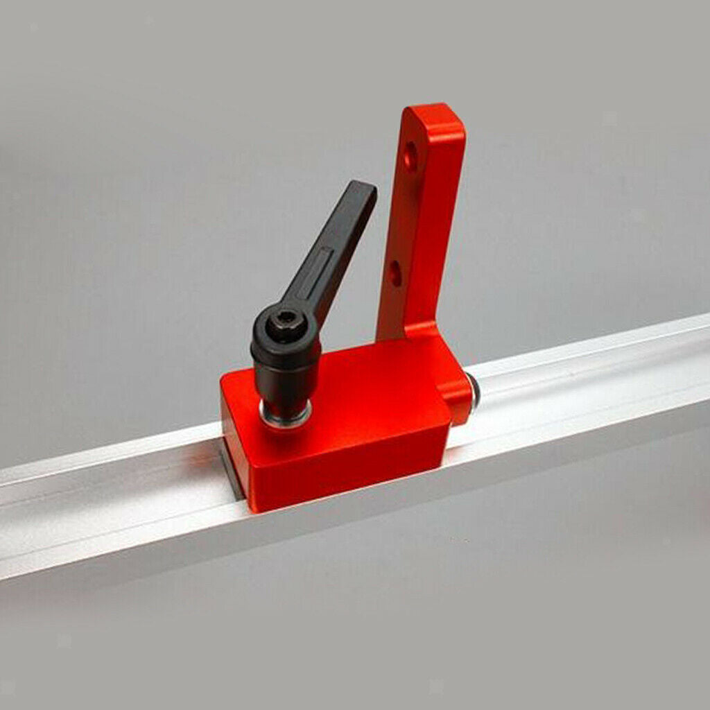 2pcs Aluminum Alloy Miter Track Stop Woodworking Limiter Fixing Position