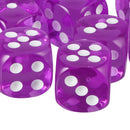 10x Acrylic Six Side Dice D6 16mm for Board Game Toys DND Game Math Teaching