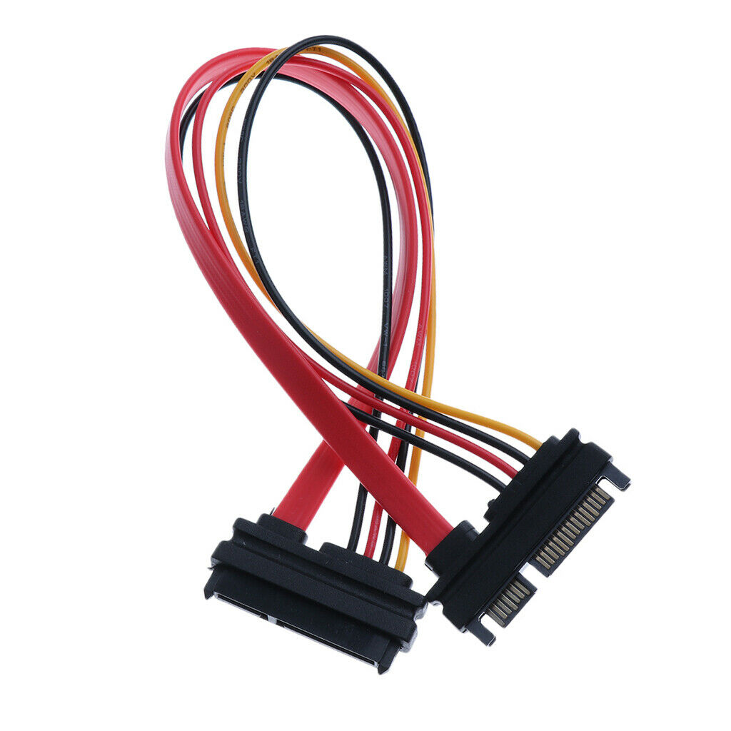 22 Pin 7+15 pin Male To Female SATA Data HDD Power Combo Extension Cable