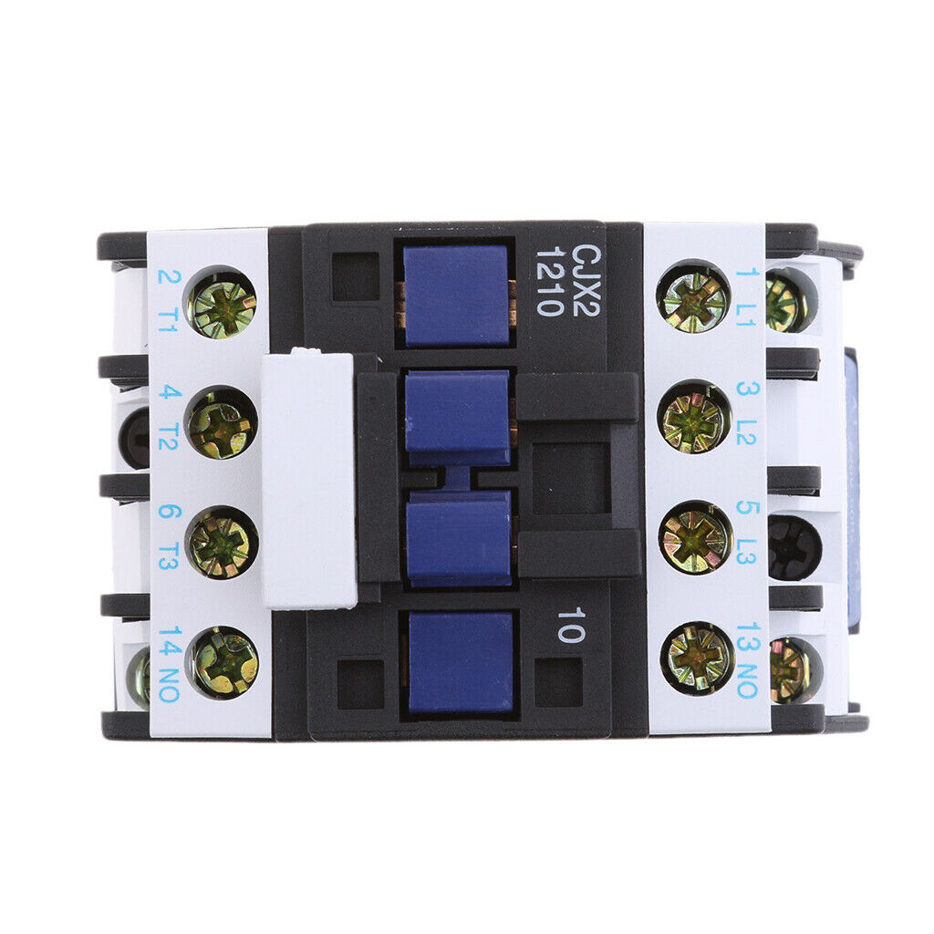 1 Piece CJX2-1210 AC Contactor Motor Start Relay 220V Coil Voltage 3P NO DIN