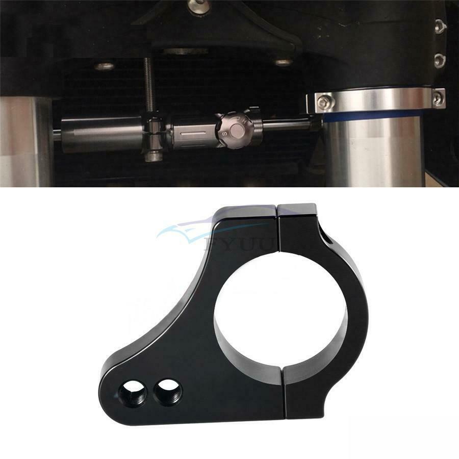 1PC 52MM Black Universal Motorcycle Aluminum Steering Shock Absorber Front Fork
