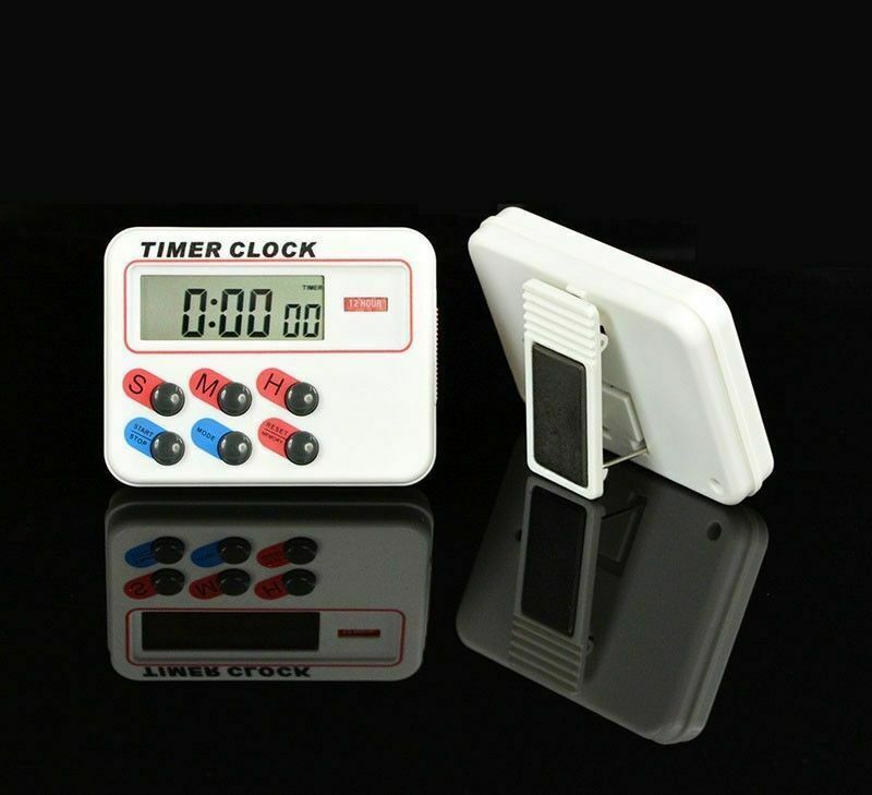 Digital LCD Sports Clock 12/24 hours with memory Funcation Kitchen Cooking Timer