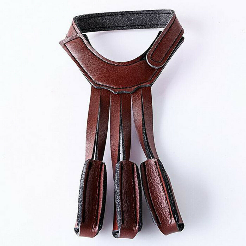 Soft Three Finger Recurve Bow Archery Glove Arm Guard Protective Gear