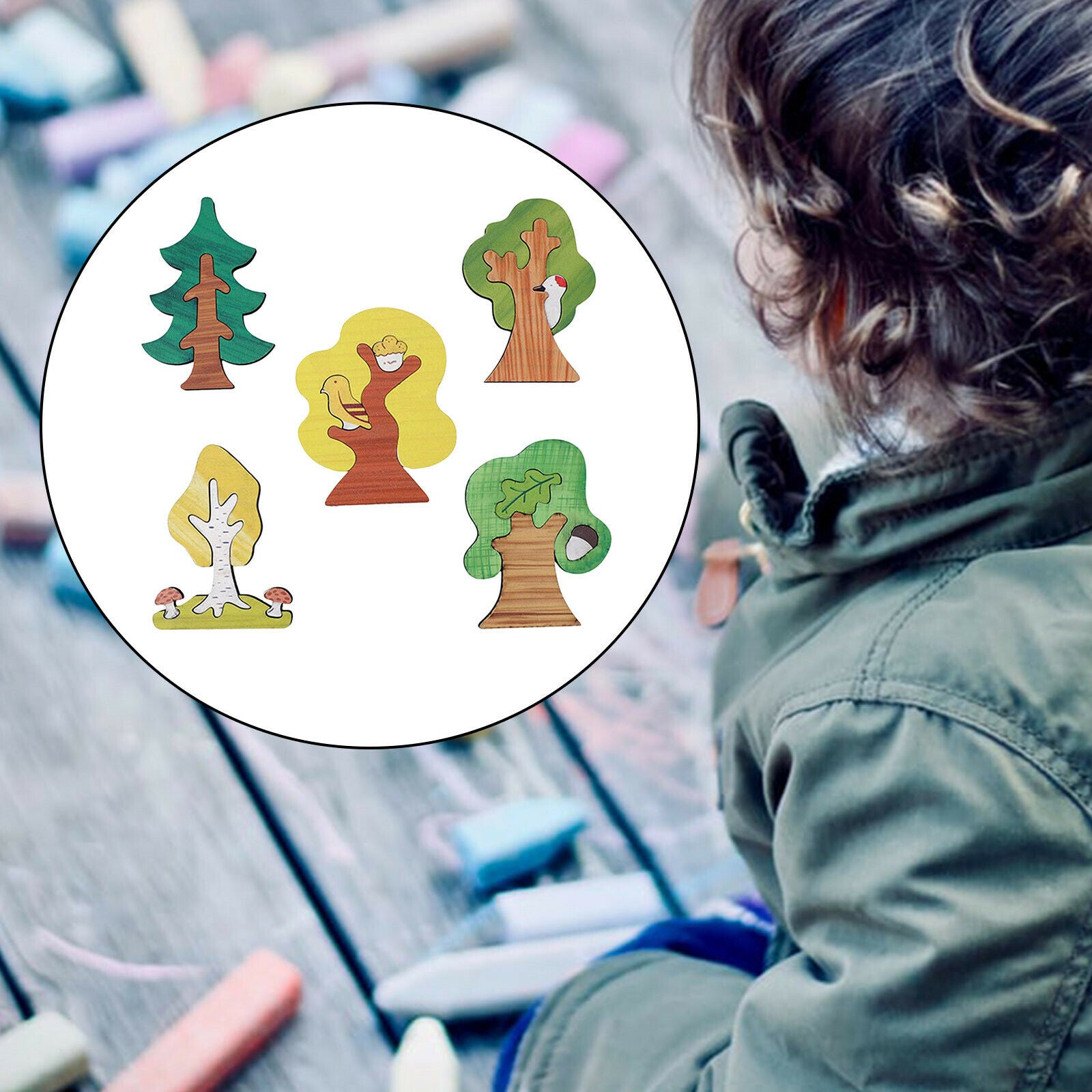 Wooden pieces puzzle child pattern block puzzle toddler educational toys