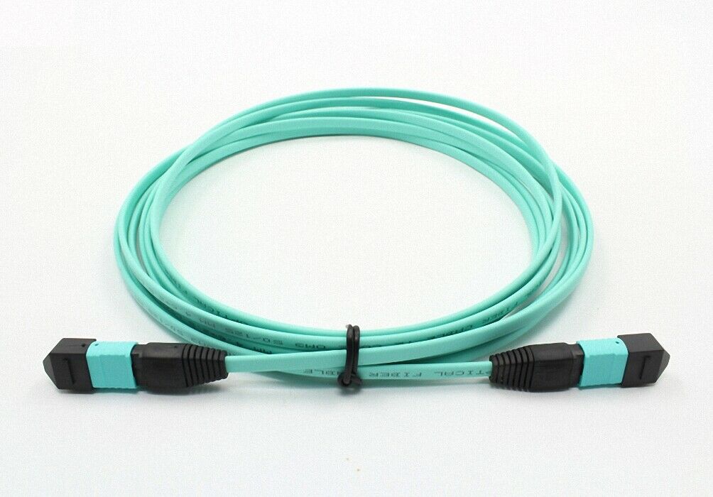 60 Meters Fiber Patch Cord 12 Core OM3 MPO/PC(female)-MPO/PC(female) 50/125um