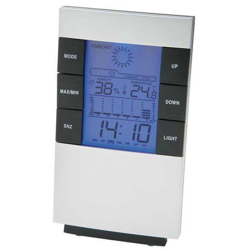 Simple Digital Electronic Weather Alarm Clock Home Room Temperature Hygrometer!