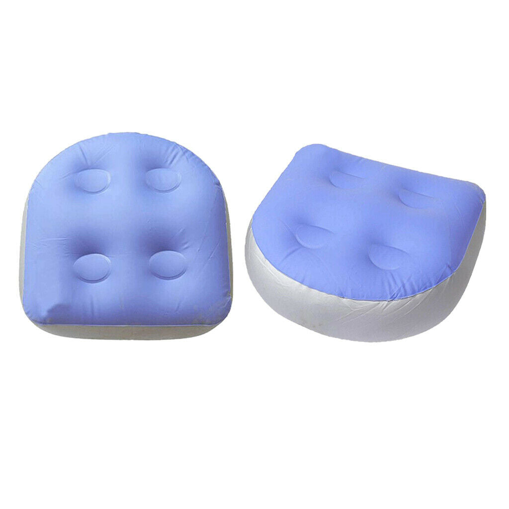 2x Anti-skid Outdoor Spa Booster Seat Pad Soft Inflatable Hot Tub Cushions