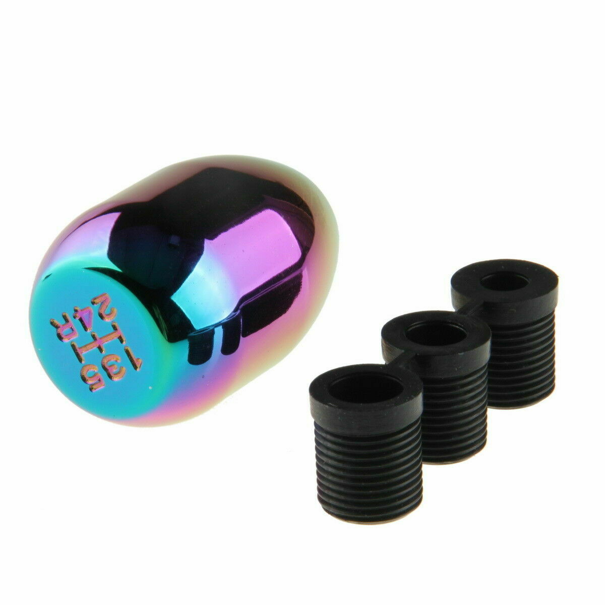 Manual Car Vehicle Gear Shift Knob Shifter Stick Lever Colorful Oval Aluminum