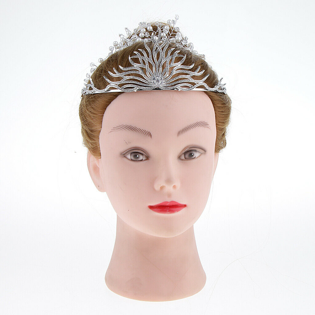 Women Girl Wedding Party Crown Tiaras Prom Pageant Rhinestone Headwear