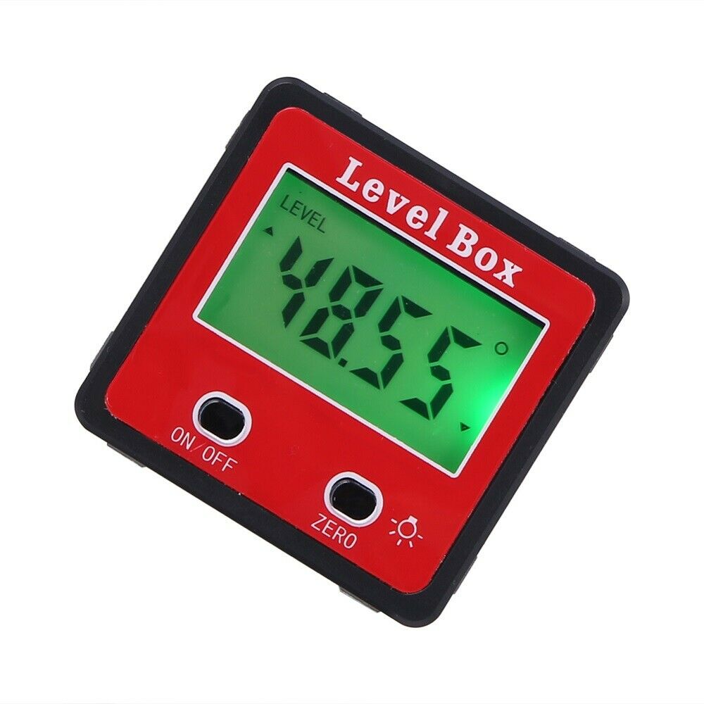 Digital Display Inclinometer Measuring Goniometer Electronic Level Angle Finder