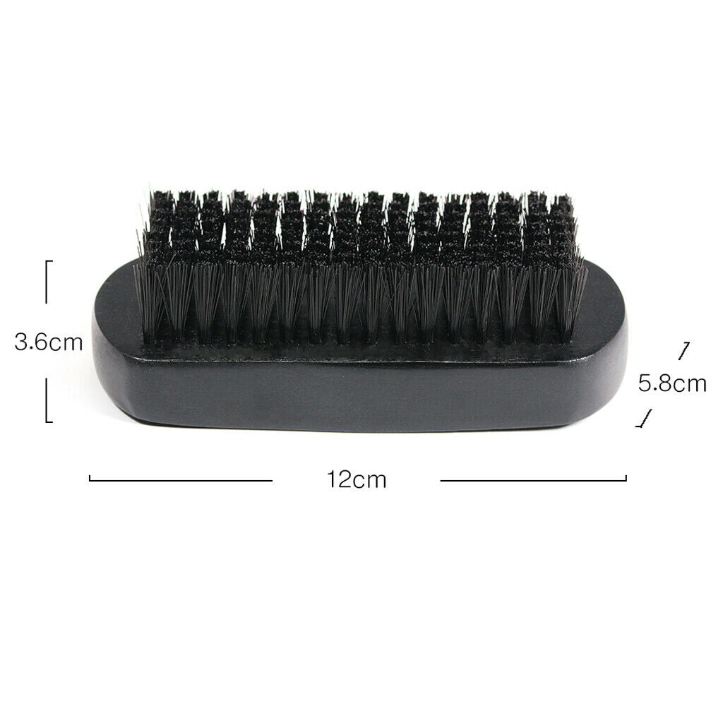 Men's Wooden Beard Mustache Facial Hair Brush Grooming Tool Black