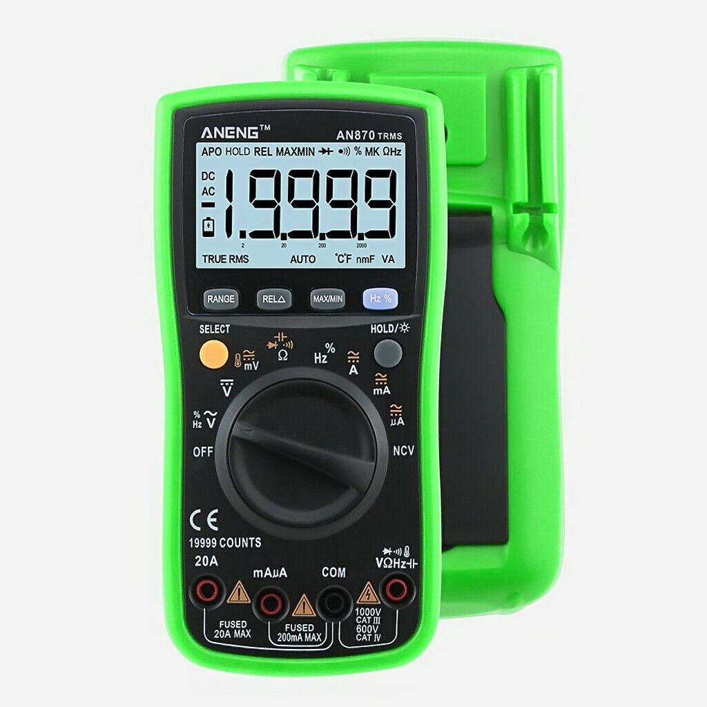 19999 Counts ohmmeter digital multimeter voltmeter for low battery voltage