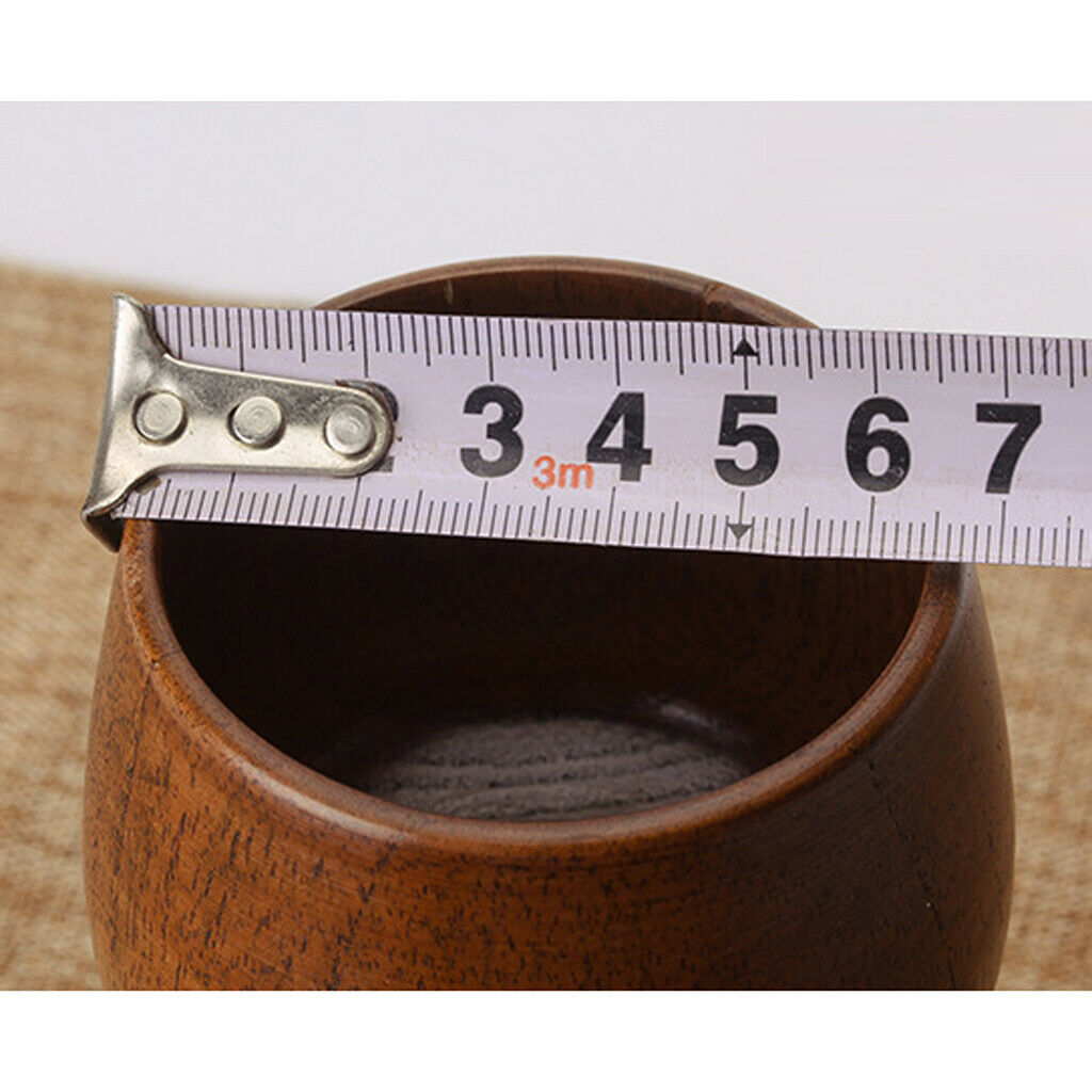 Handmade Bamboo Wood Beer Mug, Japanese Style Wooden Tumbler Cup Goblet Pint