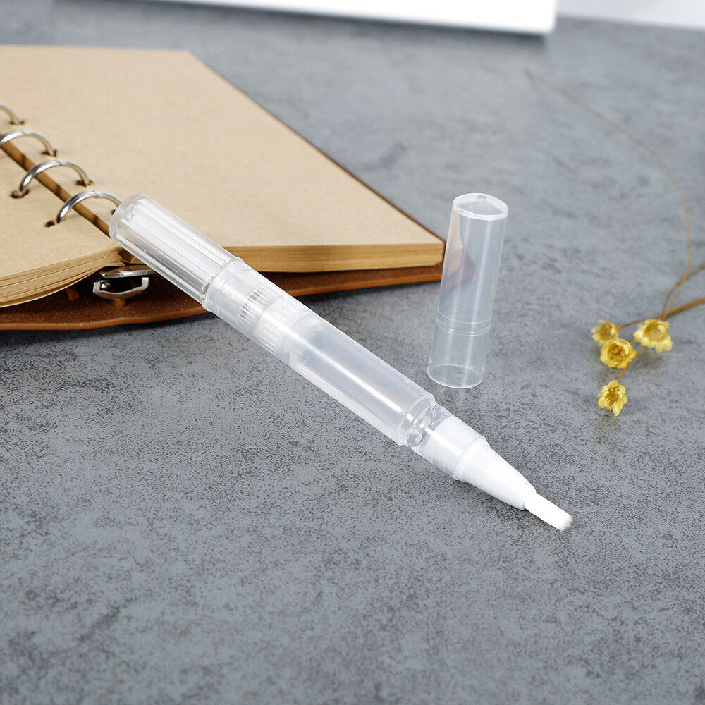 1Pcs 5ML Portable Tube Cuticle Oil Container Empty Twist Pen With Brush Solid CA