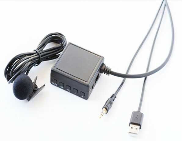 For AUX Interface Car Bluetooth 5.0 Music Adapter Wireless Audio w/ Microphone