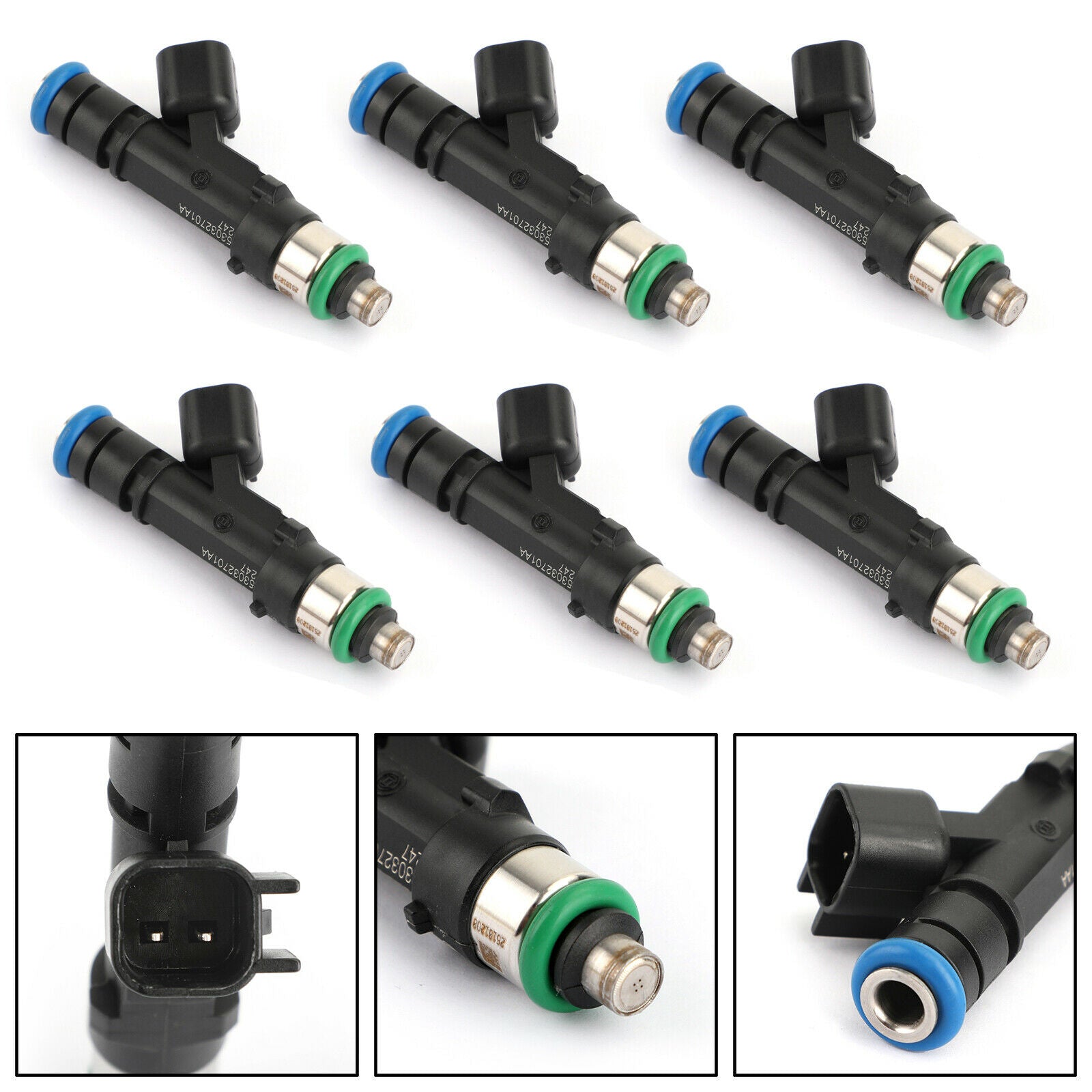 Set(6) Fuel Injectors For 2004-2010 Dakota 3.7 0280158020 53032701AA C0 CN