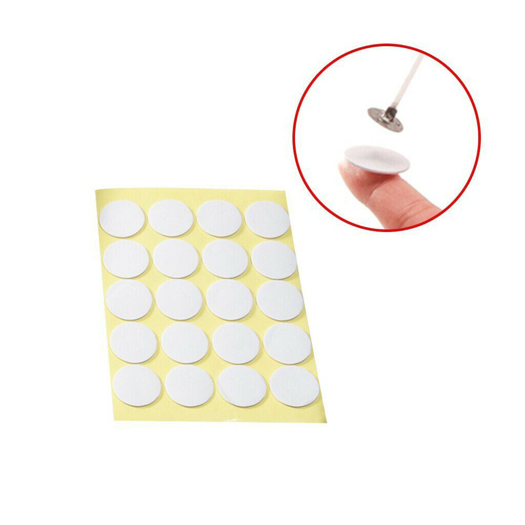 200 Pieces Natural White Candle Wicks with 200 Pieces Wick Stickers for