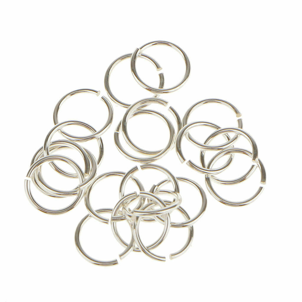 Lots 20pcs Jewelry Making Jump Rings Necklace DIY Split Rings Connector