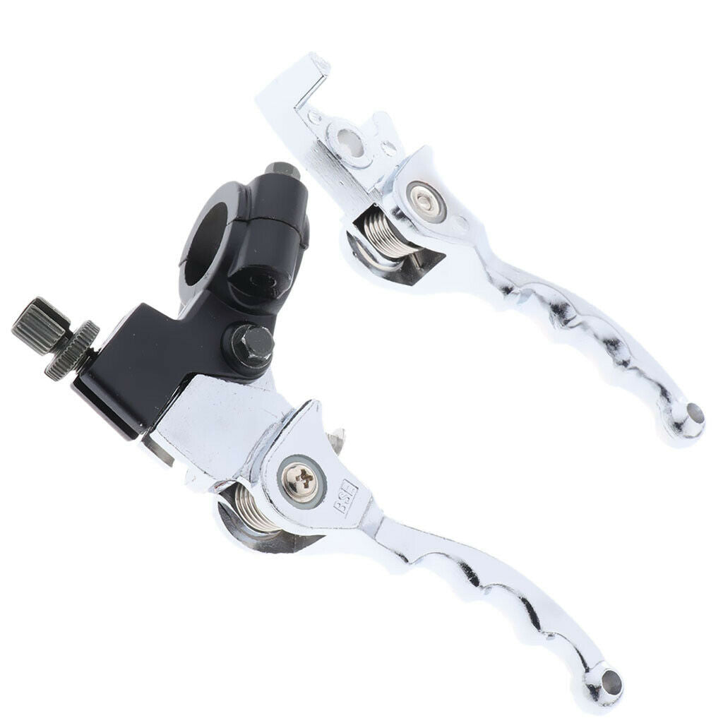 1 Pair Chrome Folding Brake Clutch Levers for Bosuer 110 140 125cc Scooter