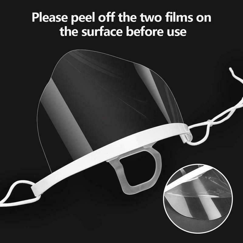 Transparent Face Shield for Food Handlers Commercial Restaurant Hotel Waiter